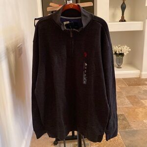 US POLO ASSN. pullover - black color - size Large Tall.